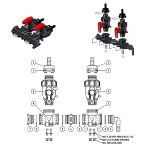 A83127 CLEAN WATER VALVE MANIFOLD TWIN PUMPS