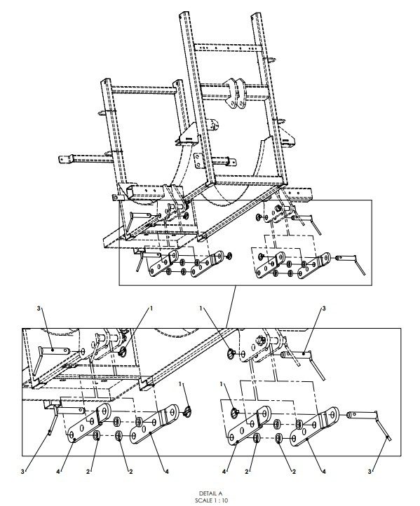 A66193 QUICKSTART LOWER HITCH EXTENSIONS ASSEMBLY