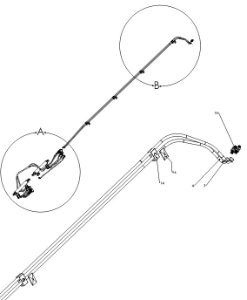 A41129 F SERIES 2 ND FOLD HOSE ASSY BOOM FRAMES 3