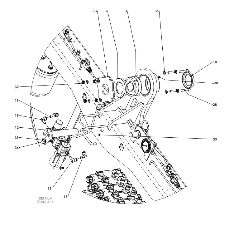 A41015-R02 CENTER FRAME PARTS AIR SUSPENSION 2