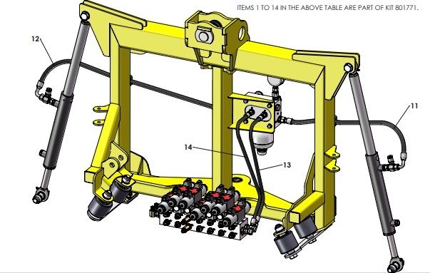 A41302 (d) CENTRE FRAME TO YAW FRAME ASSEMBLY