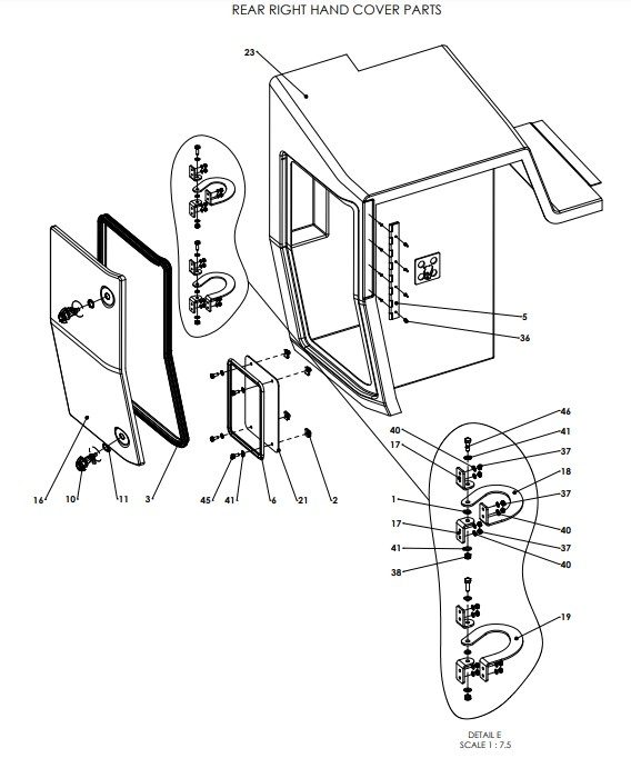 A96161 (e) Front Covers Assy - Electric Valve Control