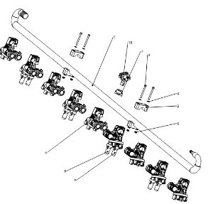 A79575 CENTER BOOM ASSY 14M SPACING 1 BOOMS