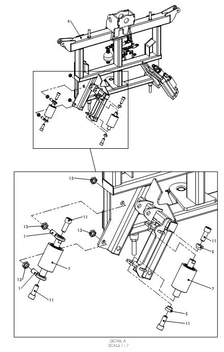 A79038 G-SERIES YAW FRAME ASSEMBLY