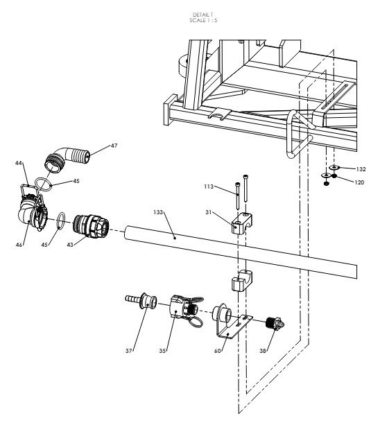 A79034 G-SERIES CENTRE FRAME ASSEMBLY-NON PROPORTIONAL HYDRAULICS 11