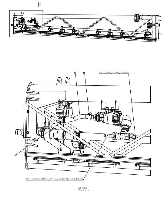 A79175 3M OUTER FRAME FOR 0.5M FOLD BACK SECTION ASSEMBLY 4