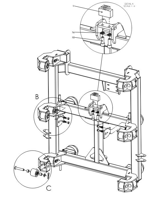 A41260 SLIDING FRAME ASSEMBLY - F &amp; G SERIES 2