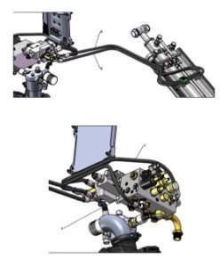 A96364 (c) Hydraulics Assembly - Induction Hopper Arm