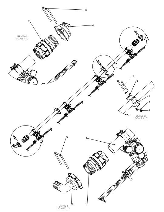 A41118 4 HOLE CENTER BOOM 1