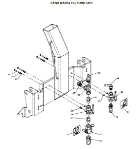 A95100 (b) Induction Hopper Drop Down Mechanism Assembly 