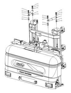 A79142 G-SERIES BACK FRAME ASSEMBLY - PROPORTIONAL HYDRAULICS 2