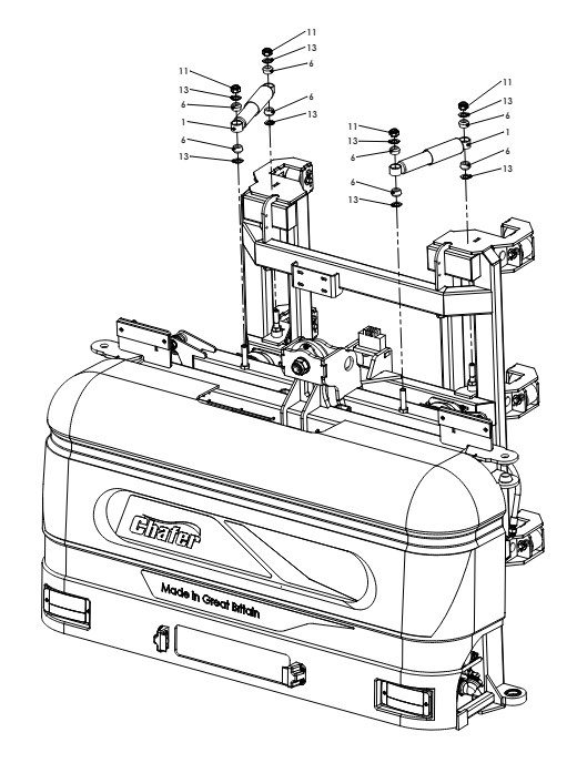 A79142 G-SERIES BACK FRAME ASSEMBLY - PROPORTIONAL HYDRAULICS 2