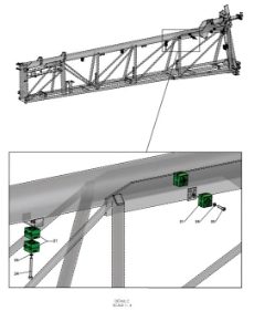 A79395 HYDRAULIC HOSE LAYOUT - BOOM HOSES - TRIPLE FOLD - NON PROPORTIONAL 2 