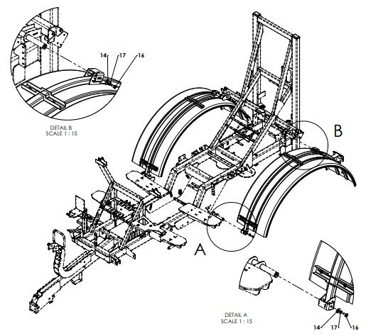 A96298 MUDGUARDS ASSEMBLY