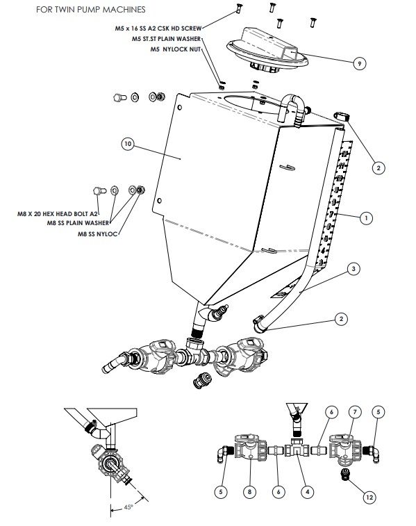 A83129-R01 (A) BOLT ON DOSE TANK ASSY