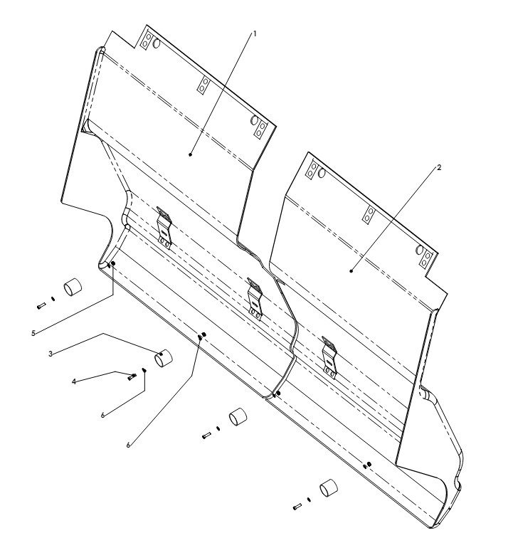 A41042 CENTER FRAME COVER ASSY