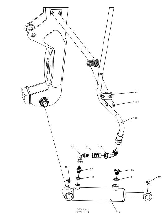 A79034 G-SERIES CENTRE FRAME ASSEMBLY-NON PROPORTIONAL HYDRAULICS 21