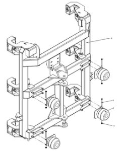 A41260 SLIDING FRAME ASSEMBLY - F &amp; G SERIES 1