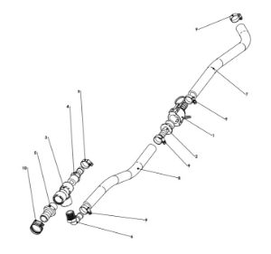 A79275 Mid Frame Purge Tee Assy