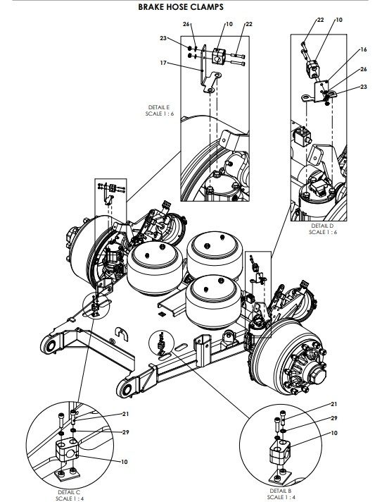 A96239-R01 TRAILING ARM ASSEMBLY - BPW AXLE 2 