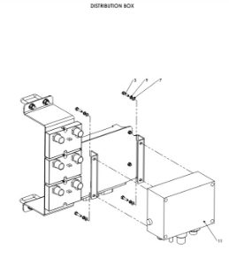 A79125-R01 TEEJET AEROS IC34 CENTRE FRAME MOUNTING ASSEMBLY 3