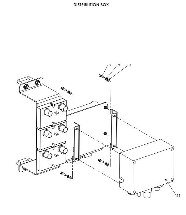 A79125-R01 TEEJET AEROS IC34 CENTRE FRAME MOUNTING ASSEMBLY 3