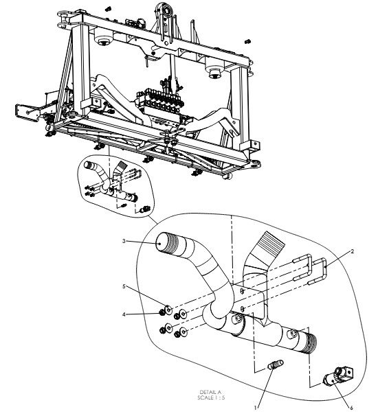 A41009 AIRTEC J200 CENTRE FRAME MANIFOLD ASSEMBLY