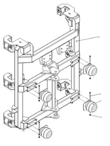 A41263 SLIDING FRAME ASSEMBLY - F &amp; G SERIES - AIRTEC J200