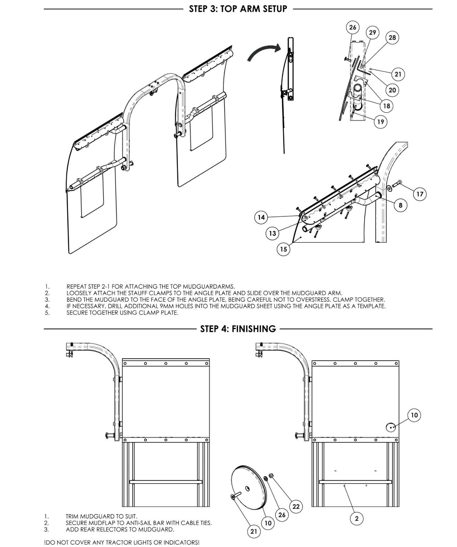 Pages from Parts Manual - Universal Tractor Mudguards - A96261-R02-3