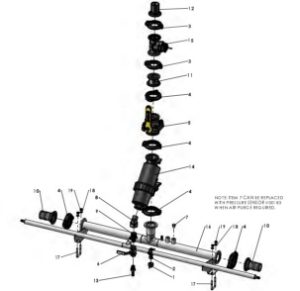 A41306 (d) CENTRE FRAME PLUMBING - 2" WITH FLOWMETER