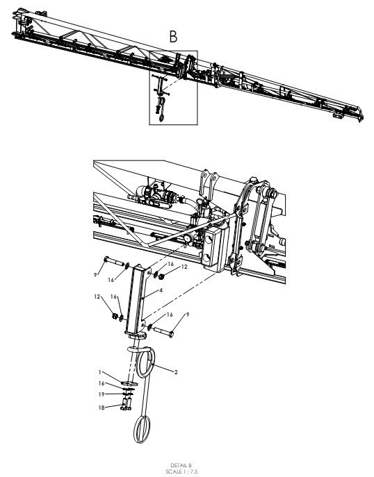 A79178 FOLD BACK OUTER AND TIP FRAME ASSEMBLY - 36M TO 30M 2