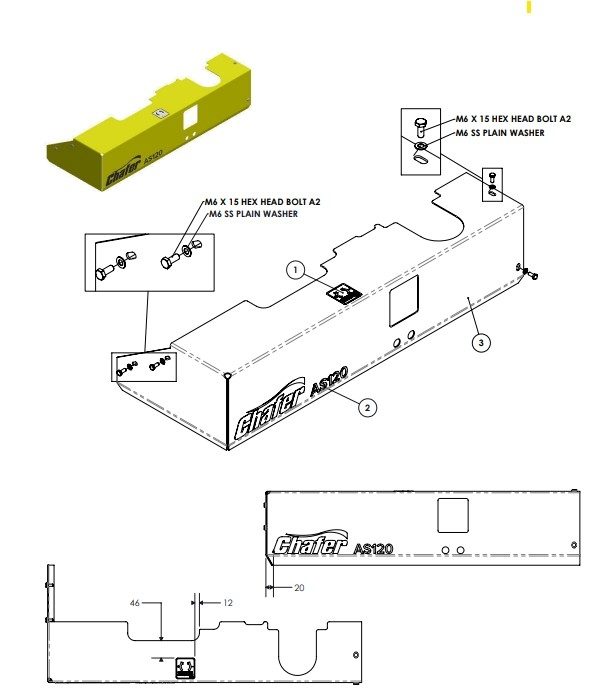 A83124 MAIN COVER ASSEMBLY CHAFER SINGLE PUMP