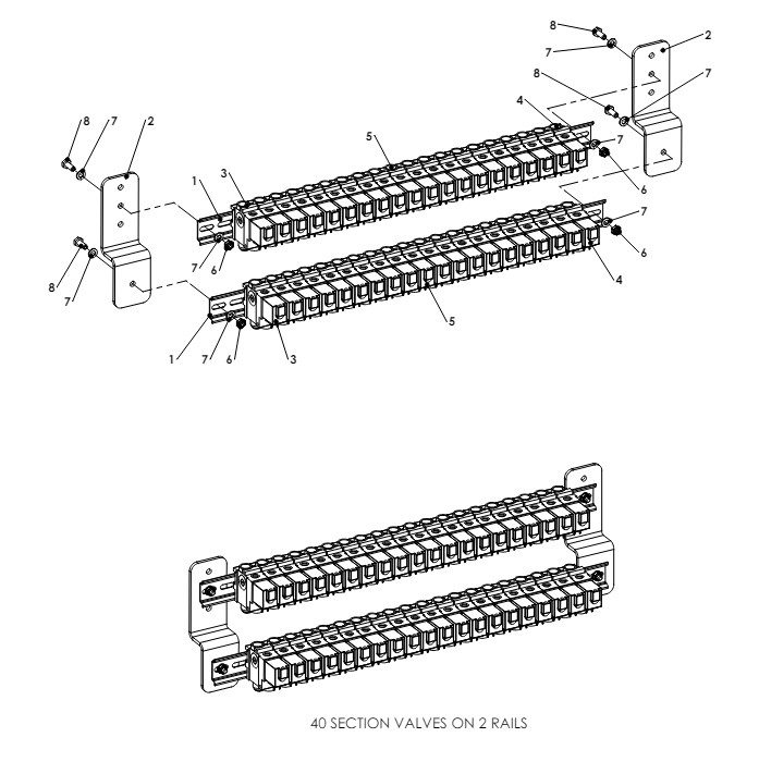 A79036 CENTRE FRAME AIR SECTION VALVES ASSEMBLY 1