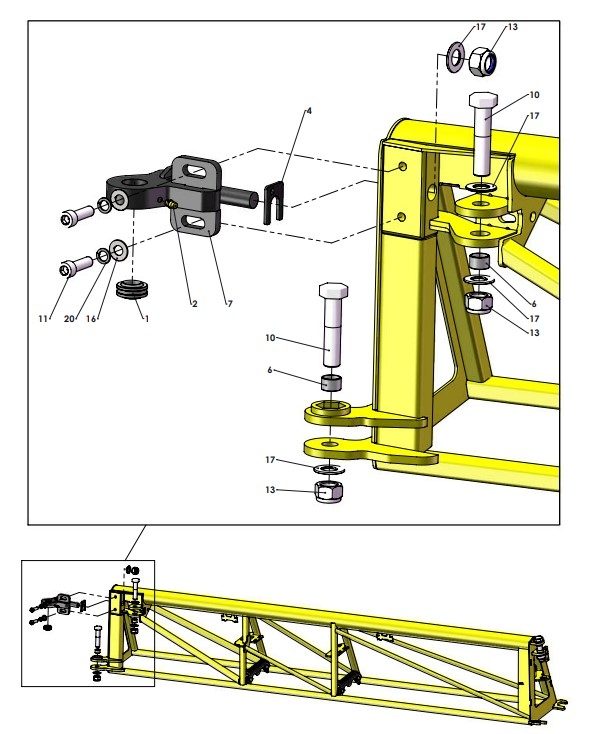 A41344 (a) F-SERIES 2M OUTER FRAME ASSEMBLY