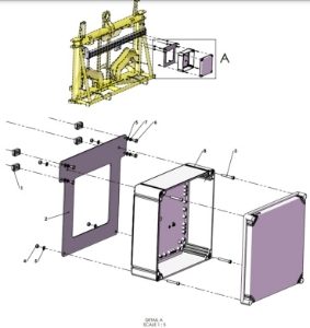 A79199 300 X 300 ENCLOSURE MOUNTING ASSEMBLY