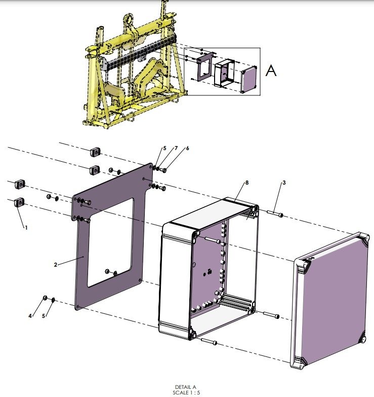 A79199 300 X 300 ENCLOSURE MOUNTING ASSEMBLY