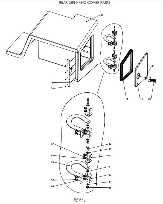 A96162 (d) Front Covers Assy - Manual Valve Control