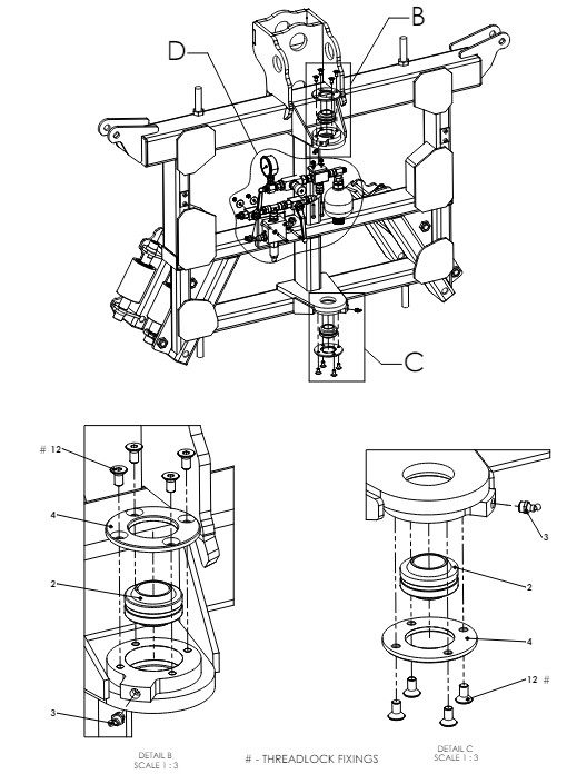 A79038 G-SERIES YAW FRAME ASSEMBLY 1