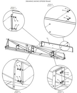 A79243 2.5M TIP FRAME HEDGEROW PROTECTION PLATE ASSEMBLY