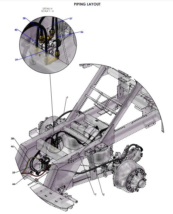 A96353-R01 (k) Pneumatics Assembly - No Air Purge Or Tyre Inflation