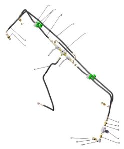 A41226 HYDRAULIC TILT DAMPER HOSE ASSY