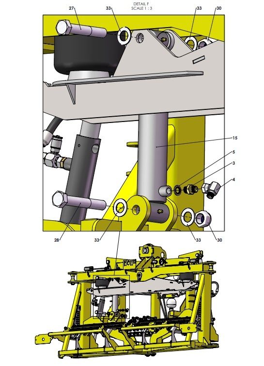 A41302 (c) CENTRE FRAME TO YAW FRAME ASSEMBLY