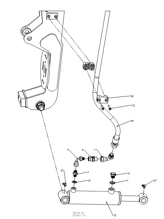 A79140 G-SERIES CENTRE FRAME ASSEMBLY-PROPORTIONAL HYDRAULICS 22