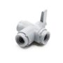 3 WAY 1/4 PLASTIC BALL VALVE"