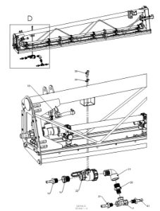 A79175 3M OUTER FRAME FOR 0.5M FOLD BACK SECTION ASSEMBLY 2