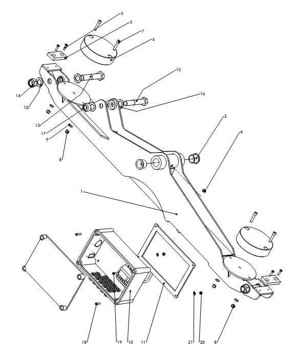 A41013 TILT BAR PARTS RUBBER SUSPENSION