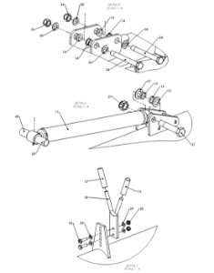 A79187 G-SERIES 2M FOLD OVER TIP HYDRAULICS ASSEMBLY 2