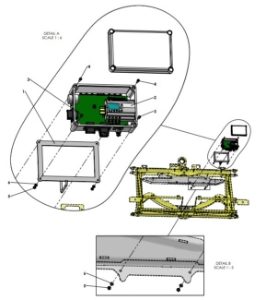 A41329 CENTRE FRAME CROUZET CD20 JUNCTION BOX ASSEMBLY