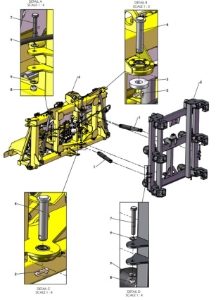 A41303 (a) BACK FRAME ASSEMBLY