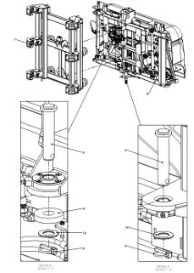 A79032 G-SERIES BACK FRAME ASSEMBLY - NON PROPORTIONAL HYDRAULICS 2 